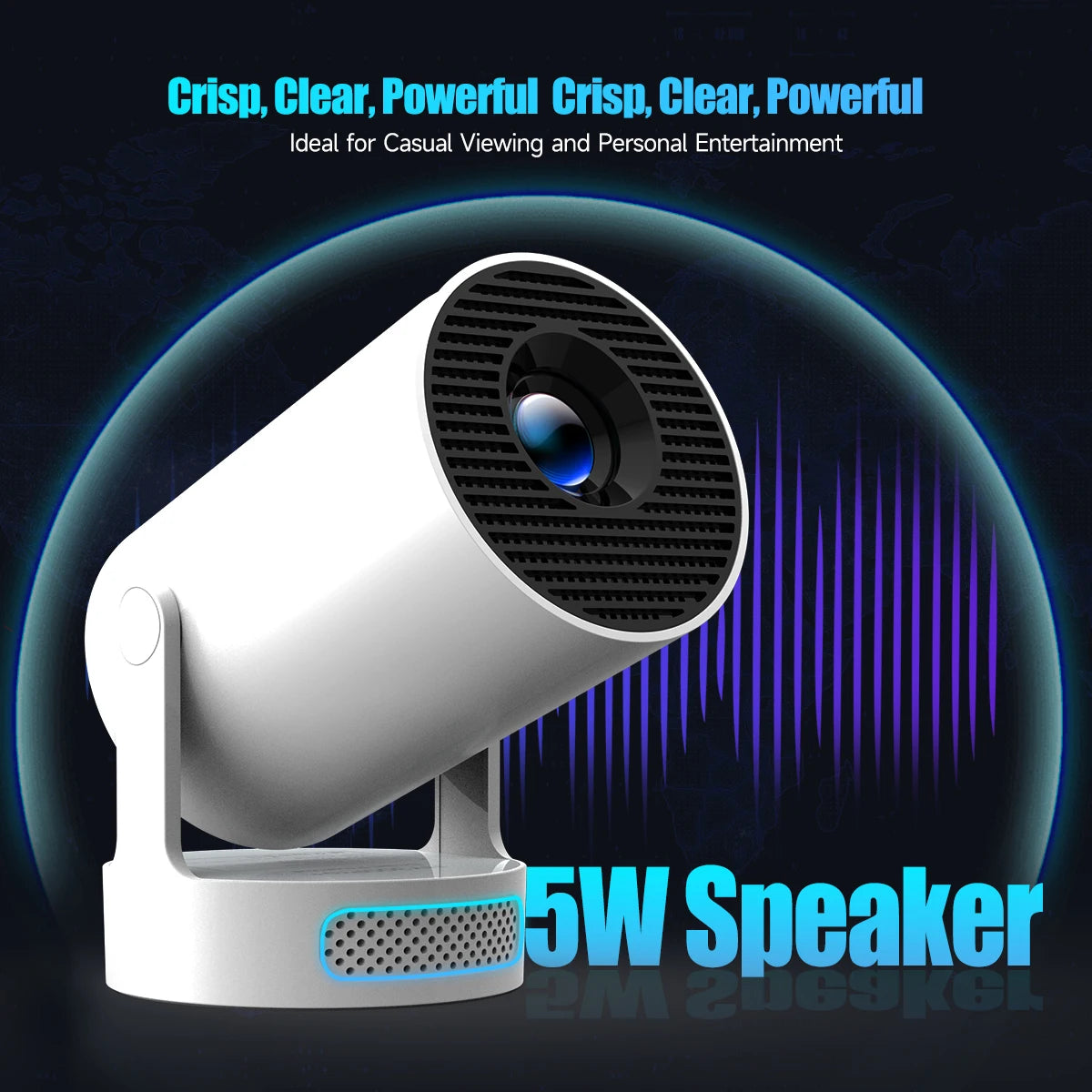 Projector de imagem 4K 11 260 ANSI Dual WIFI Allwinner H713 BT5.0 1280*720P Cinema portável HY300 Pro +