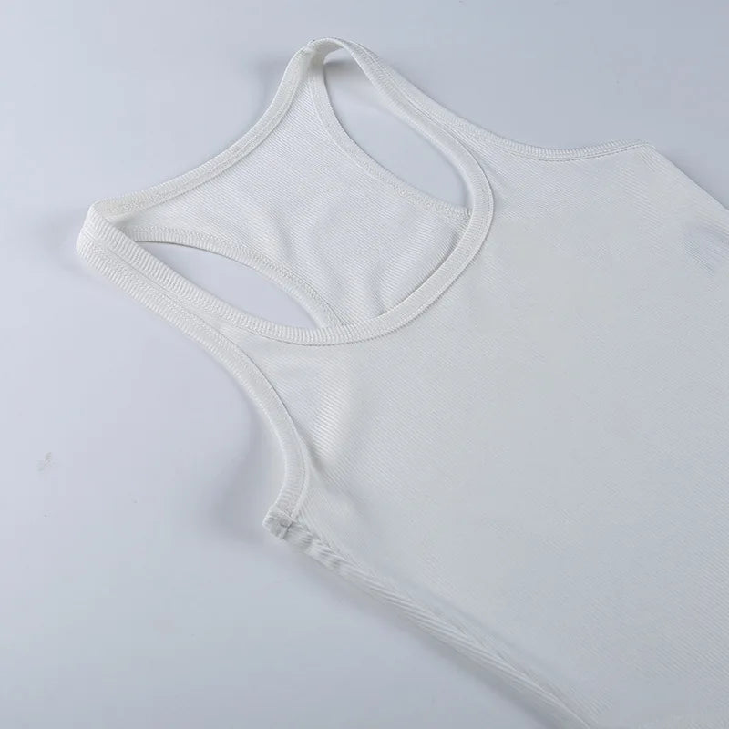 Bodysuit de malha sem mangas