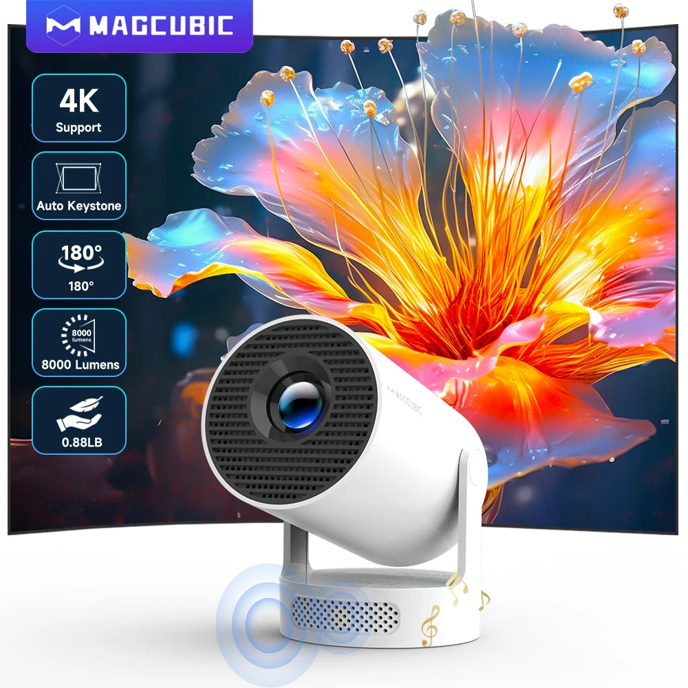 Projector de imagem 4K 11 260 ANSI Dual WIFI Allwinner H713 BT5.0 1280*720P Cinema portável HY300 Pro +