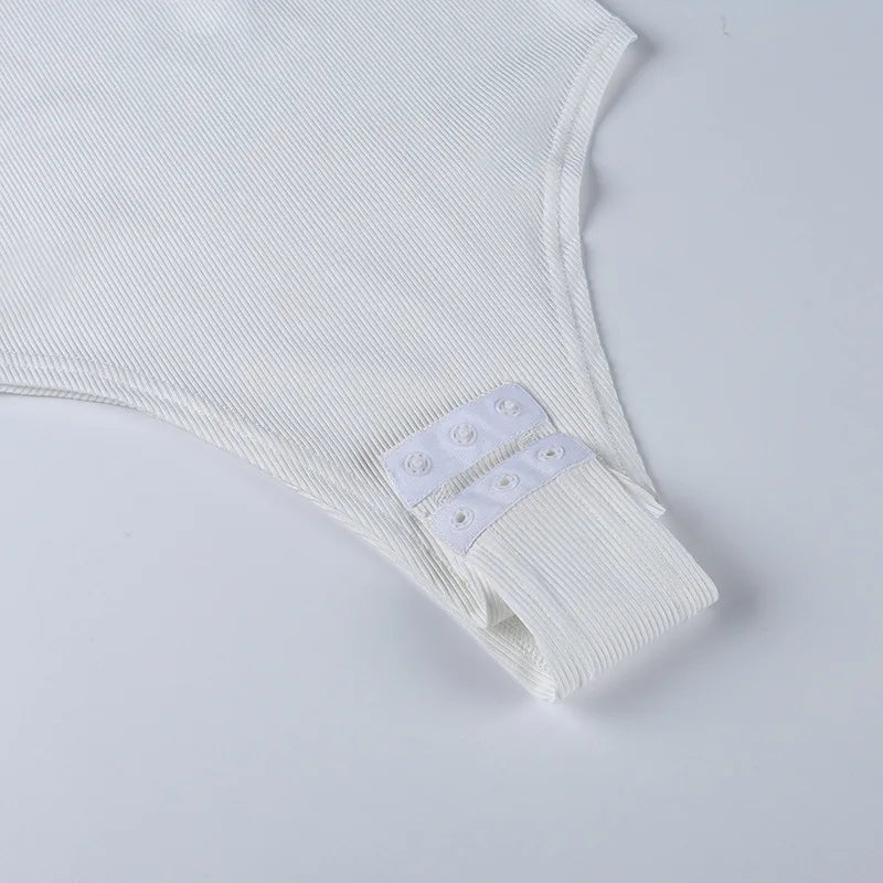 Bodysuit de malha sem mangas